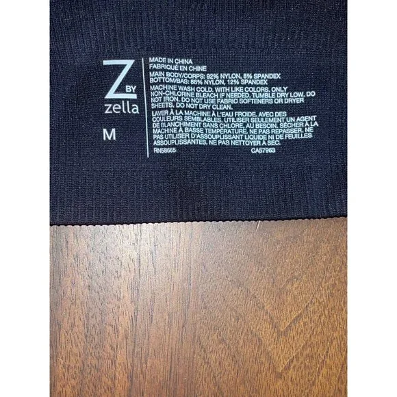 Zella Ribbed Seamless Longline Sports Bralette in Black S M New Nwt Women's - Picture 4 of 6